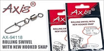 AX-94118 Rolling Swivel With New Hooked Snap