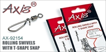 AX-92154 Rolling Swivels with t-shape snap