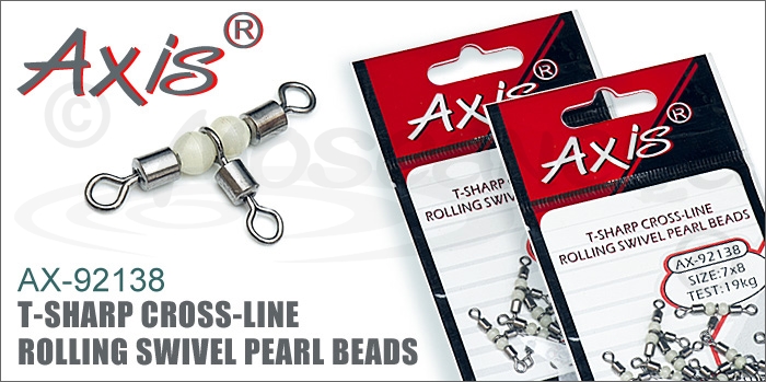 Изображение Axis AX-92138 T-Sharp Cross-Line Rolling Swivel Pearl Beads